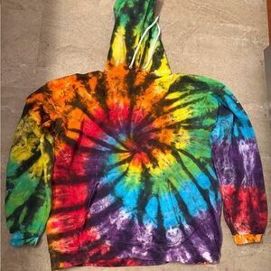 Hanes Multicolor Tie-Dye Hoodie